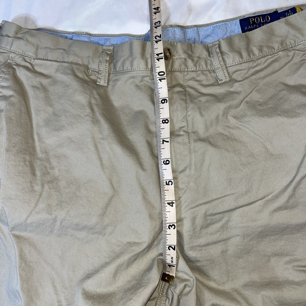 Polo Ralph Lauren Stretch Classic Fit Khaki Shorts 36 Chino Stretch Cotton Blend - Picture 4 of 8